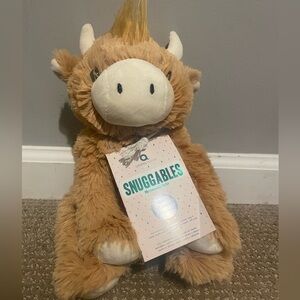 NEW aroma home highland cow snuggalbe warmable‎ lavendar scented